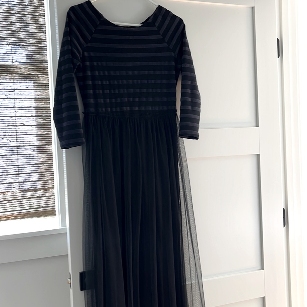 Free People Mixed Media Dress w Tulle Skirt